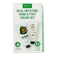 Jigott набор крем д/рук100мл+крем д/ног с муцином улитки 100мл увлажняющие